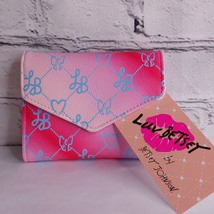 BETSEY JOHNSON 'LUV BETSEY' CASH & CARD OMBRE WALLET